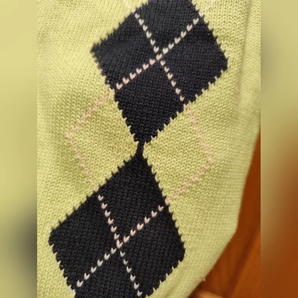 Gymboree boys 3T green argyle sweater vest
